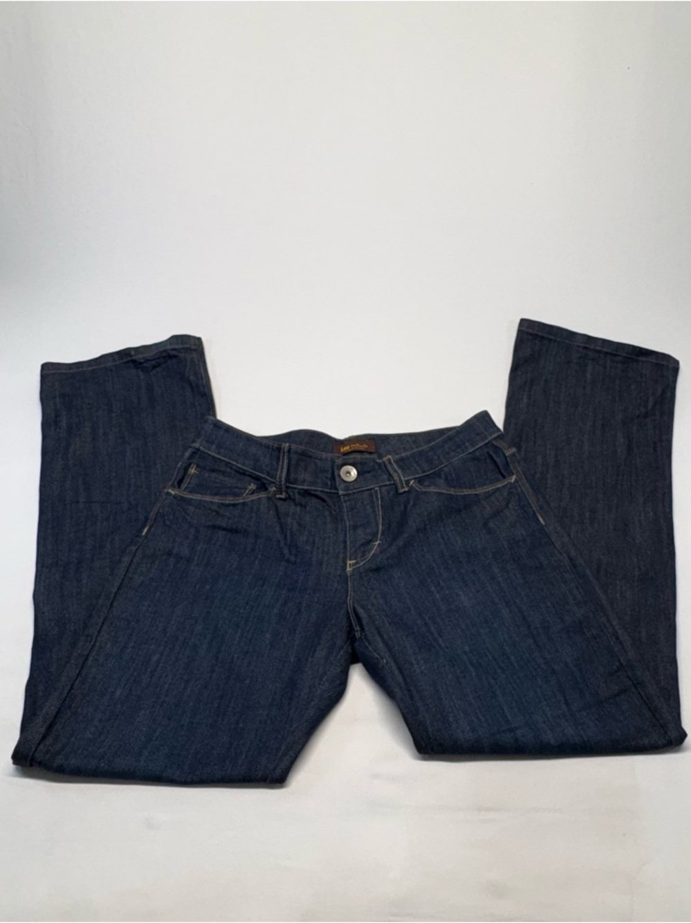 Lee "One True Fit" Dark Wash Bootcut Jeans - Low Rise - Size 10